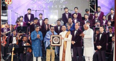 “ಸಾಯಿ ಸಿಂಪನಿ ಆರ್ಕೆಸ್ಟ್ರಾ” ಪ್ರದರ್ಶನಕ್ಕೆ ಬಂದ ಸಂಗೀತ ಮಾಂತ್ರಿಕ ಎ. ಆರ್. ರೆಹಮಾನ್ .