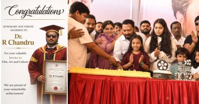 ಹುಟ್ಟುಹಬ್ಬದ ಸಂಭ್ರಮದಲ್ಲಿರುವ ನಿರ್ದೇಶಕ, ನಿರ್ಮಾಪಕ ಆರ್. ಚಂದ್ರುಗೆ ಡಾಕ್ಟರೇಟ್ ಗೌರವ